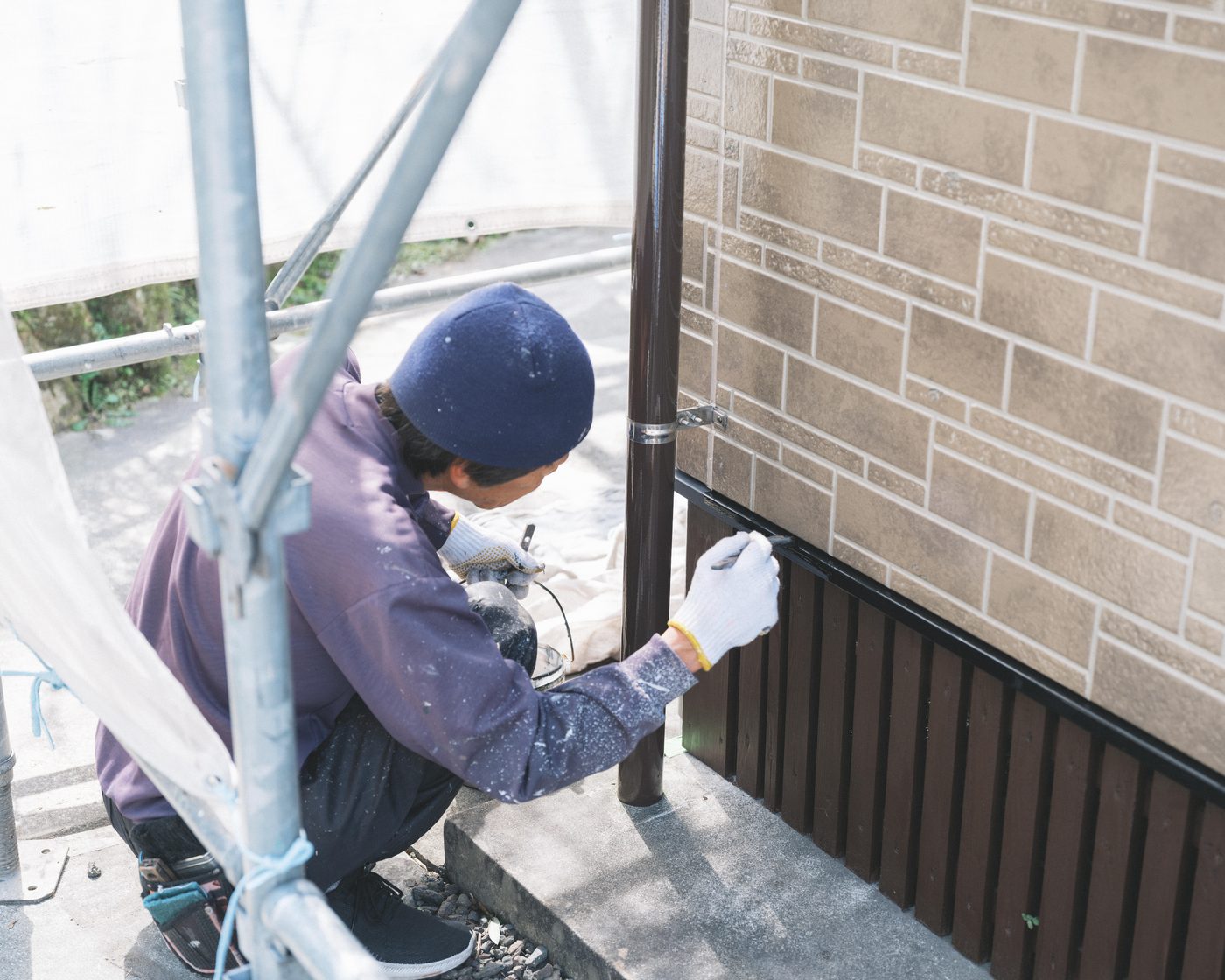 職人による丁寧な施工